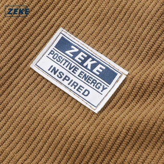 ZEKE B0025 กางเกงขาสั้นผ้าลูกฟูกสำหรับผู้ชาย สีพื้น มีกระเป๋าแบบมีเชือกผูก เหมาะสำหรับเล่นกีฬาและใส่ลำลอง