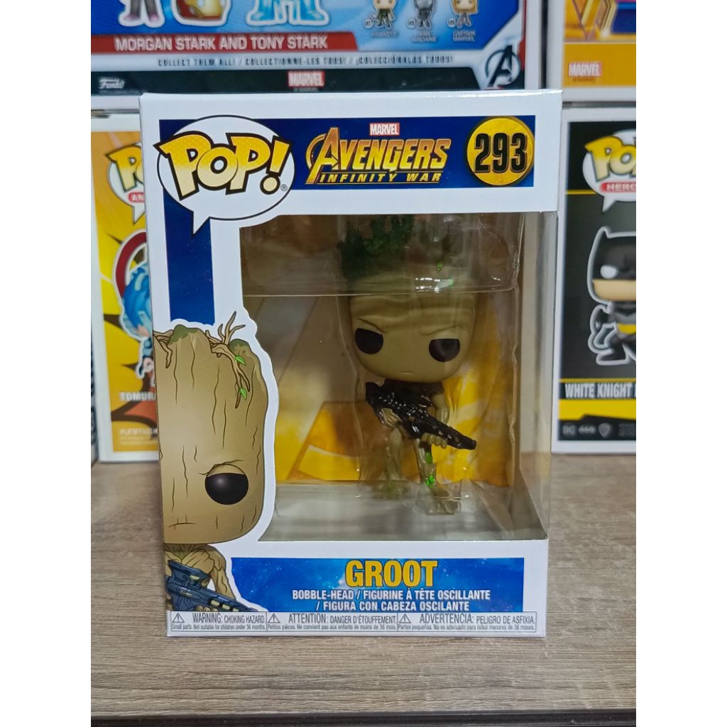Funko Pop! : Avengers 3 Infinity War - Groot with Gun