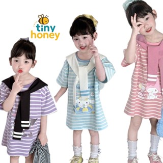 ชุดเดรสลูกสาว ผ้านิ่ม พิมพ์ลาย สุดน่ารักกกก [B00017]