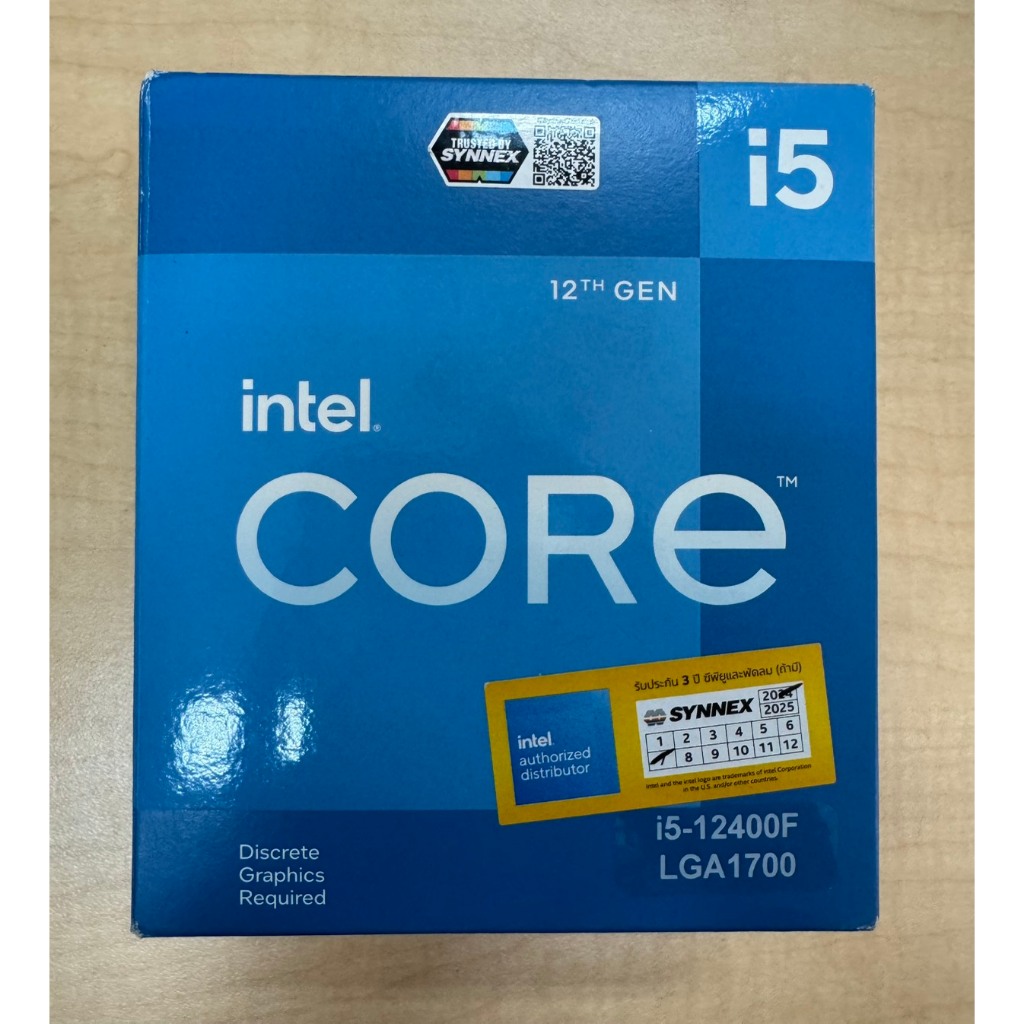 INTEL CORE i5-12400F (มือสอง)