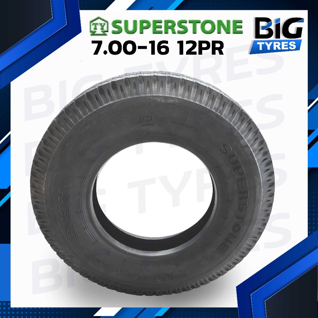7.00-16 12PR ยี่ห้อ SUPERSTONE รุ่น SR911 ยางรถบรรทุกผ้าใบ