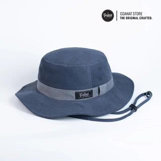 G002 NEW Dark Blue หมวกเดินป่า Cotton 100% ทรงปีกสั้น คล่องตัว เบา ใส่สบาย ระบายอากาศได้ดี