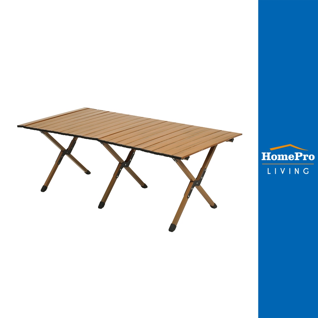 SPRING โต๊ะพับแคมป์ปิ้ง XPLOR 120 ซม. สีน้ำตาล จัดส่งโดย HomePro