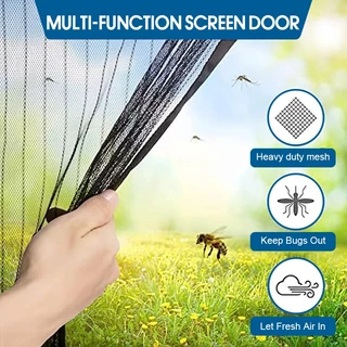 ม่านประตู ม่านแม่เหล็กกันยุง ม่านกันยุง90X210/100X210 ซม. แถมแม่เหล็ก 9 คู่ ม่านกันยุงประตู ติดตั้งง่าย ระบายอากาศได้ดี