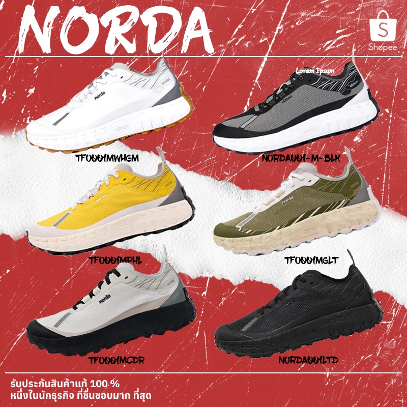 🌈ของแท้100%🌈🇰🇷พรีออเดอร์ NORDA 001 รองเท้ากีฬาชายและหญิง พร้อมกล่อง TFO001MCDR/NORDA001LTD/TFO001MPH