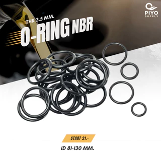 โอริง O-Ring วงใน ID 81 - 130 mm ความหนา 3.5 มิล ยางโอริง NBR 70 เลือกขนาดได้ ยี่ห้อ GAPI นำเข้าจากอิตาลีของแท้ 100%