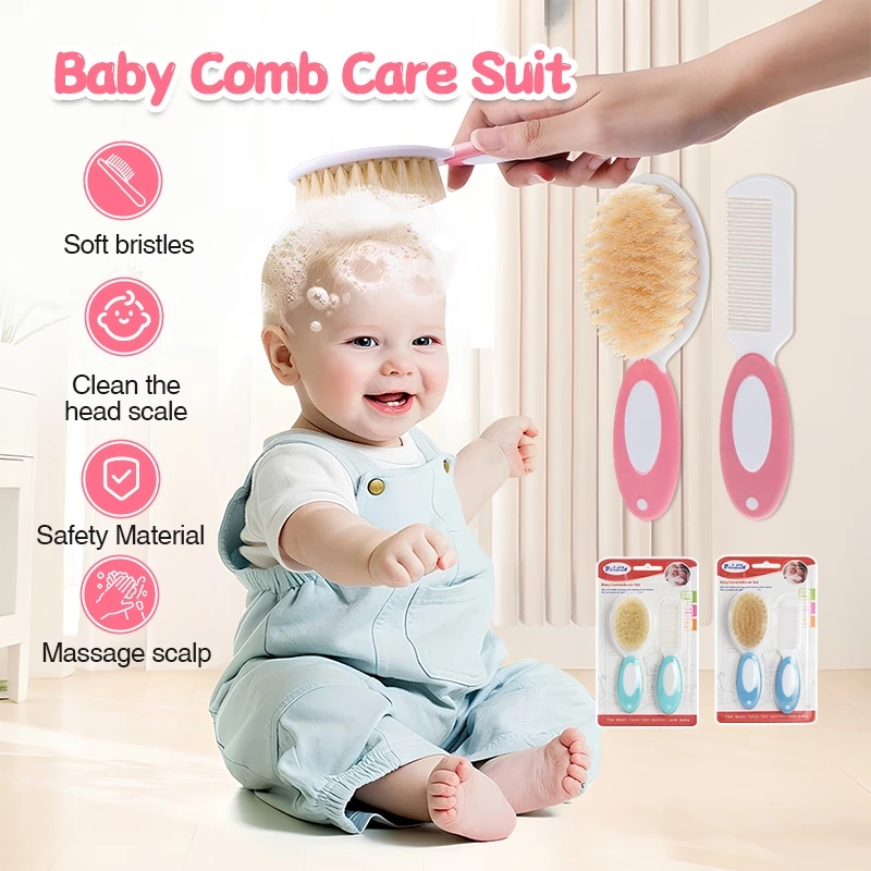 BLIVO แปรงสระผมสำหรับเด็ก แปรงหวีผมเด็ก 2 ชิ้น หวีเด็กเล็ก