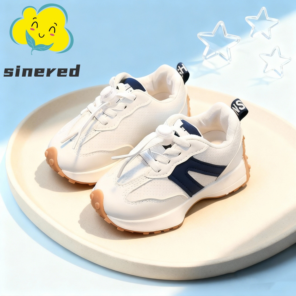 Sinered 2025 เด็กลื่นระบายอากาศรองเท้าลำลองสำหรับเด็กผู้หญิงนุ่มแต่เพียงผู้เดียวรองเท้ากีฬาน้ำหนักเบา