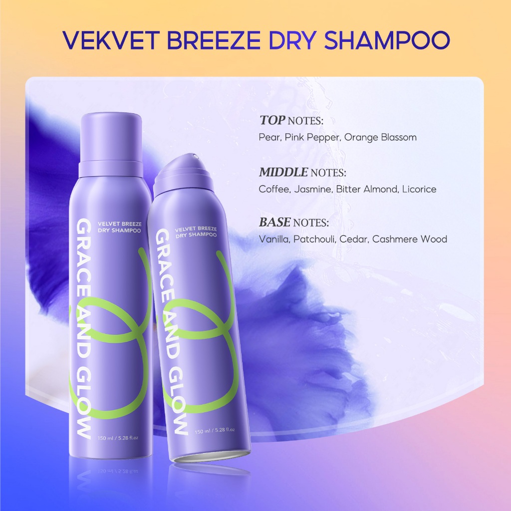 Grace and Glow Velvet Breeze Dry Shampoo 150 มล. รูปที่ 7