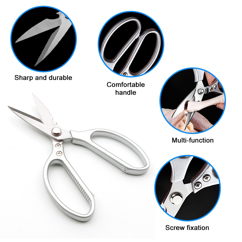 กรรไกรสแตนเลส SK5 กรรไกรตัดเนื้อ ตัดอาหาร กรรไกรครัว อุปกรณ์ทำอาหาร