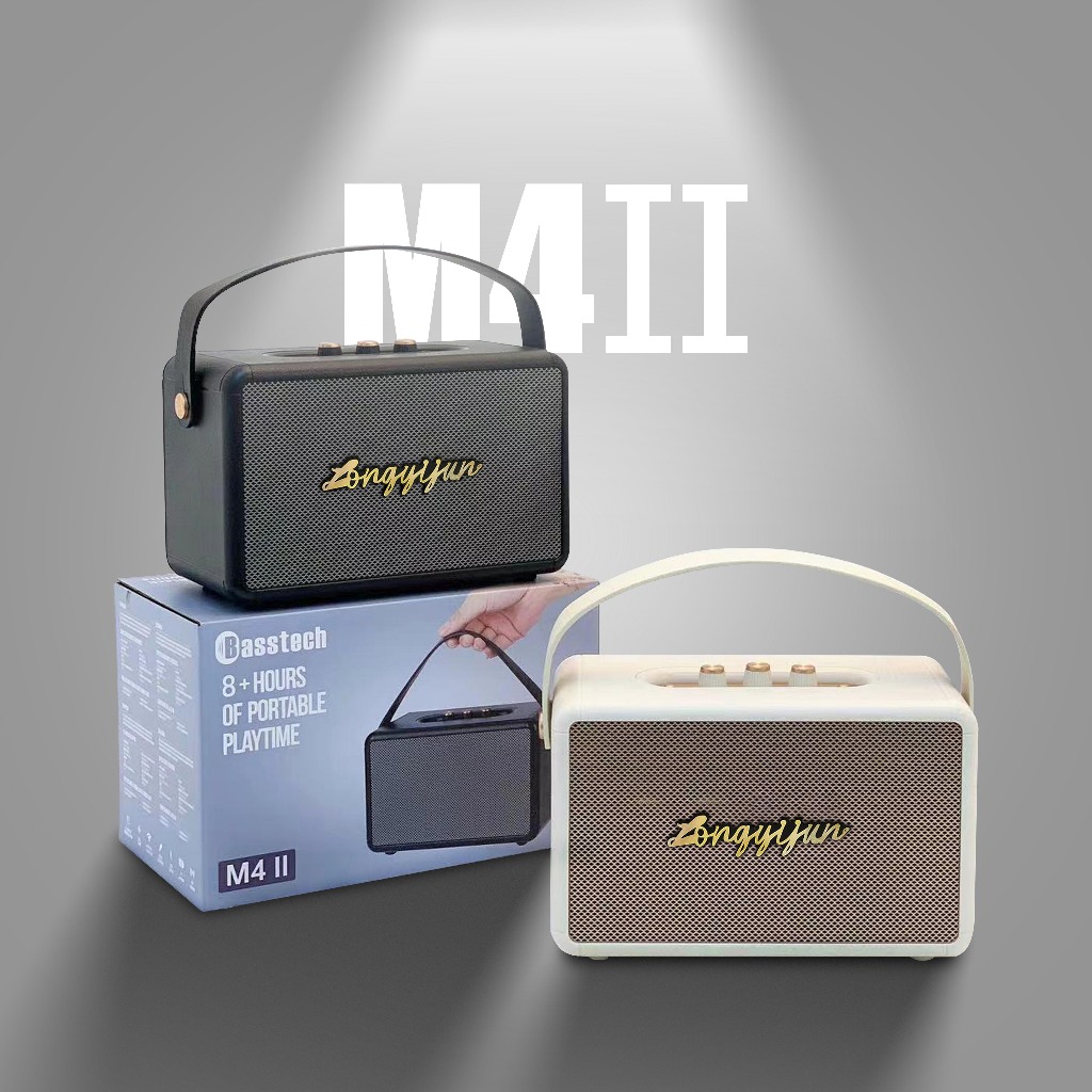 ลำโพงบลูทูธ รุ่น M4 II กำลังขับ 20W ปรับเบส-แหลมได้ เสียงดี เบสแน่น ดีไซน์สวย