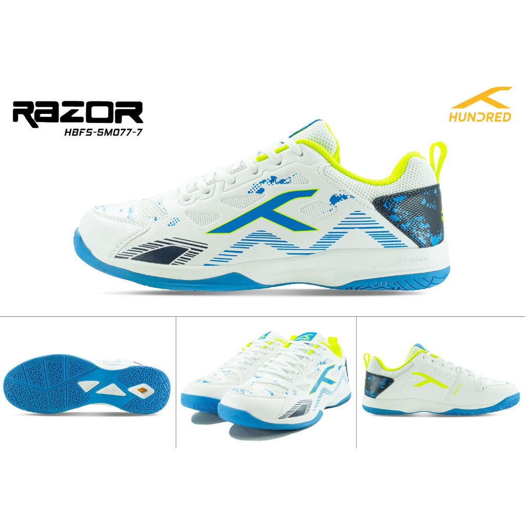 รองเท้าแบดมินตัน HUNDRED badminton Shoe : RAZOR HBFS-5M077-7