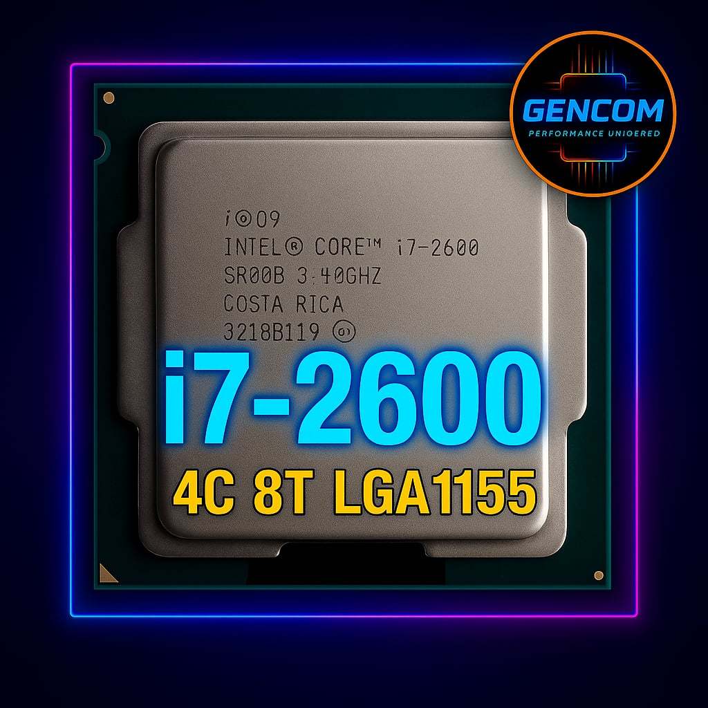 ซีพียู CPU Intel Core i7-2600 3.4GHz 4คอ8เทรด 95W LGA 1155 ฟรีซิลิโคน1ซอง i7 2600