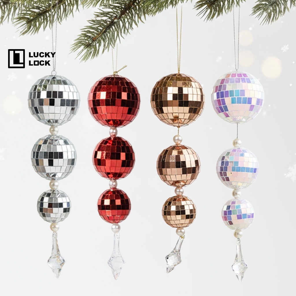 Luckylock เครื่องประดับตกแต่งต้นคริสต์มาส ของตกแต่ง New 2025 เหมาะสำหรับต้นคริสต์มาสทุกขนาด