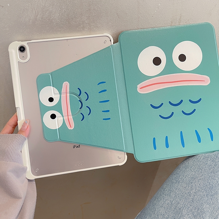 🌼ส่งทั่วไทย🌼เคสไอแพด Air7 Gen11 Air6 ที่ใส่ปากกา Hangyodon เคส iPad หมุน 360° อะคริลิก Gen10 Pro12.9