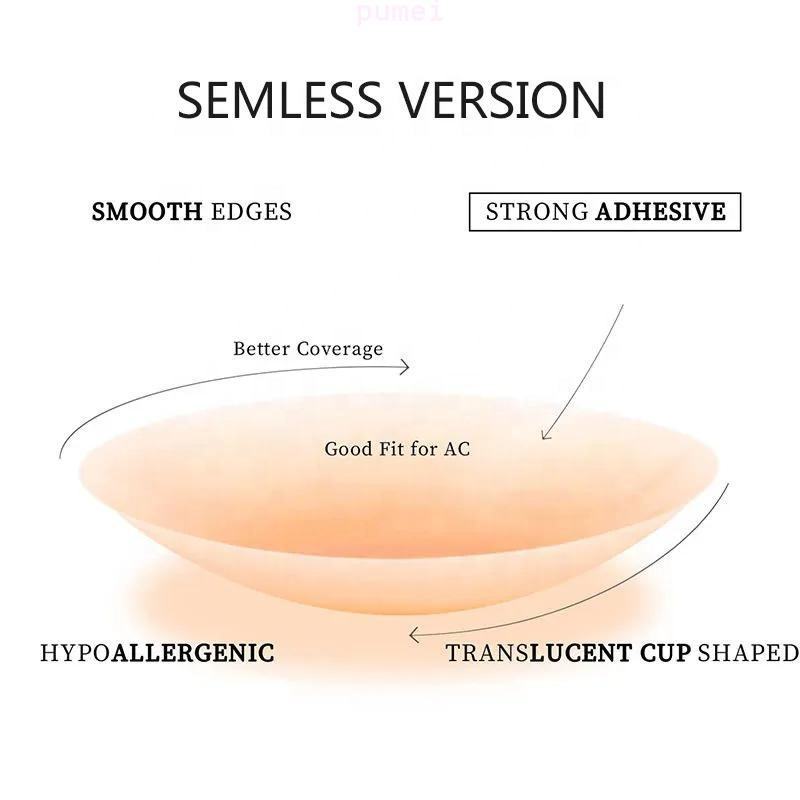 แผ่นอกซิลิโคนยกกระชับ 8 ซม เบาบางนุ่มเงาตอบโทนผิว กันน้ำติดแน่น 5 สีให้เลือก เหมาะกับชุดเปิดหลังและชุดเนื้อบาง - รูปที่ 3