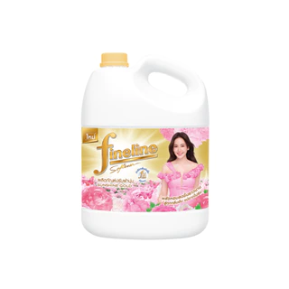 [ยกลัง] Fineline ไฟน์ไลน์ ผลิตภัณฑ์ปรับผ้านุ่มสูตรมาตรฐาน 2,800มล. x4, สีทอง, หอมสดชื่น แดดยามเช้า