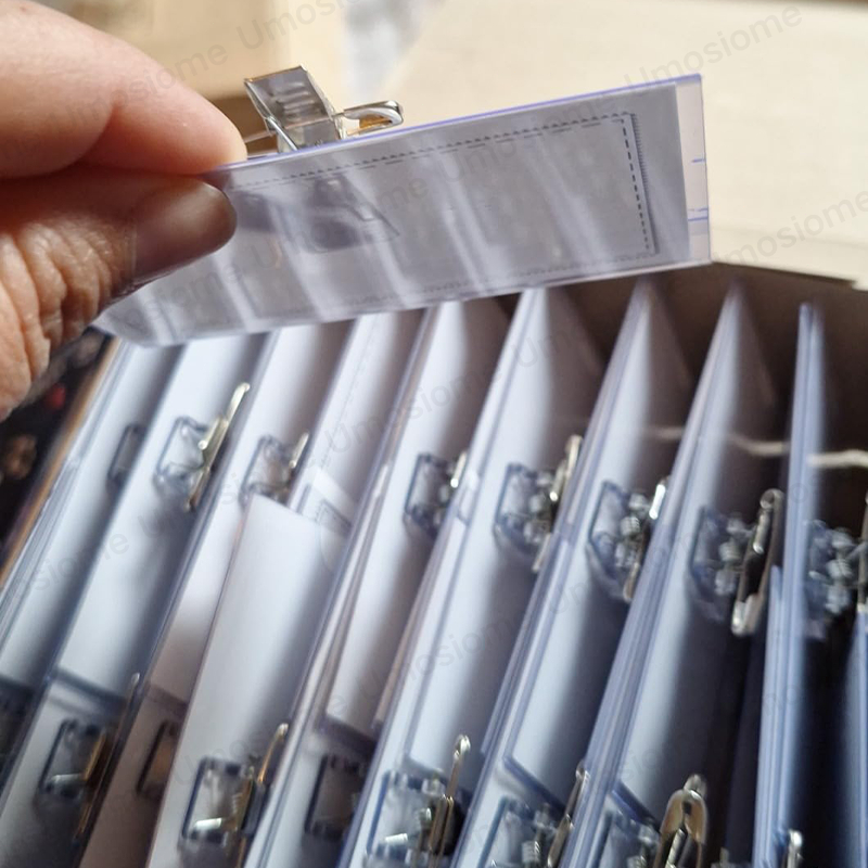 ป้ายชื่อ 50ชิ้น ป้ายชื่อติดหน้าอก เข็มกลัด+คลิปหนีบ ป้ายชื่อพนักงาน PVC Name Tag รูปที่ 7