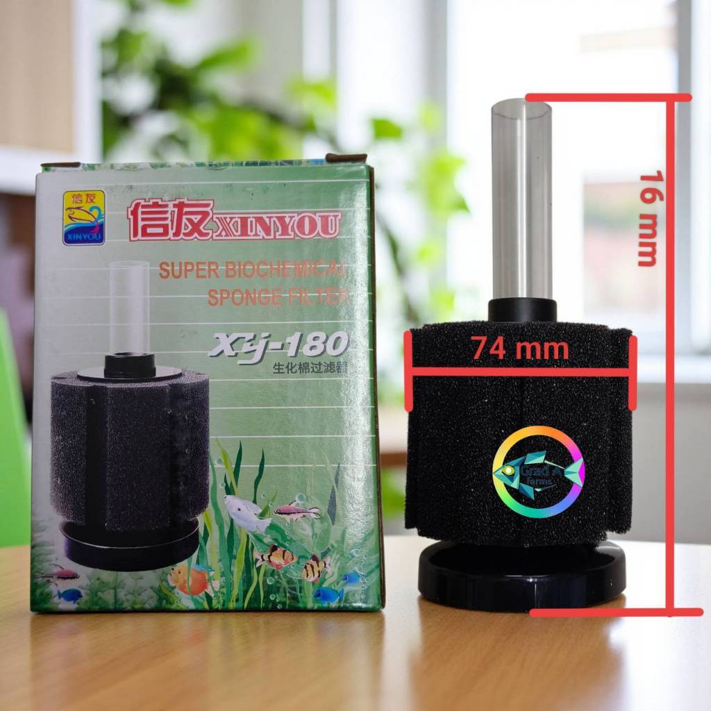 #กรองฟองน้ำตู้ปลา อะไหล่ไส้กรองกรองฟองน้ำ Xinyou Sponge Filter รุ่น XY-180 : XY-280 : XY-380 : XY-28