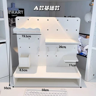 ชั้นวางของอเนกประสงค์ DIY วัสดุแข็งแรง ประกอบง่าย ฉากกั้น+ลิ้นชัก ชั้นจัดระเบียบ วางเครื่องเขียน