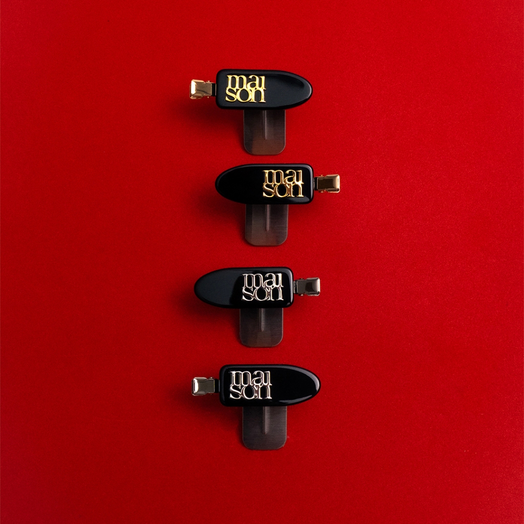 maison KEEPS | Set of Backstage Dual Logo Hair Clip | กิ๊บติดผม