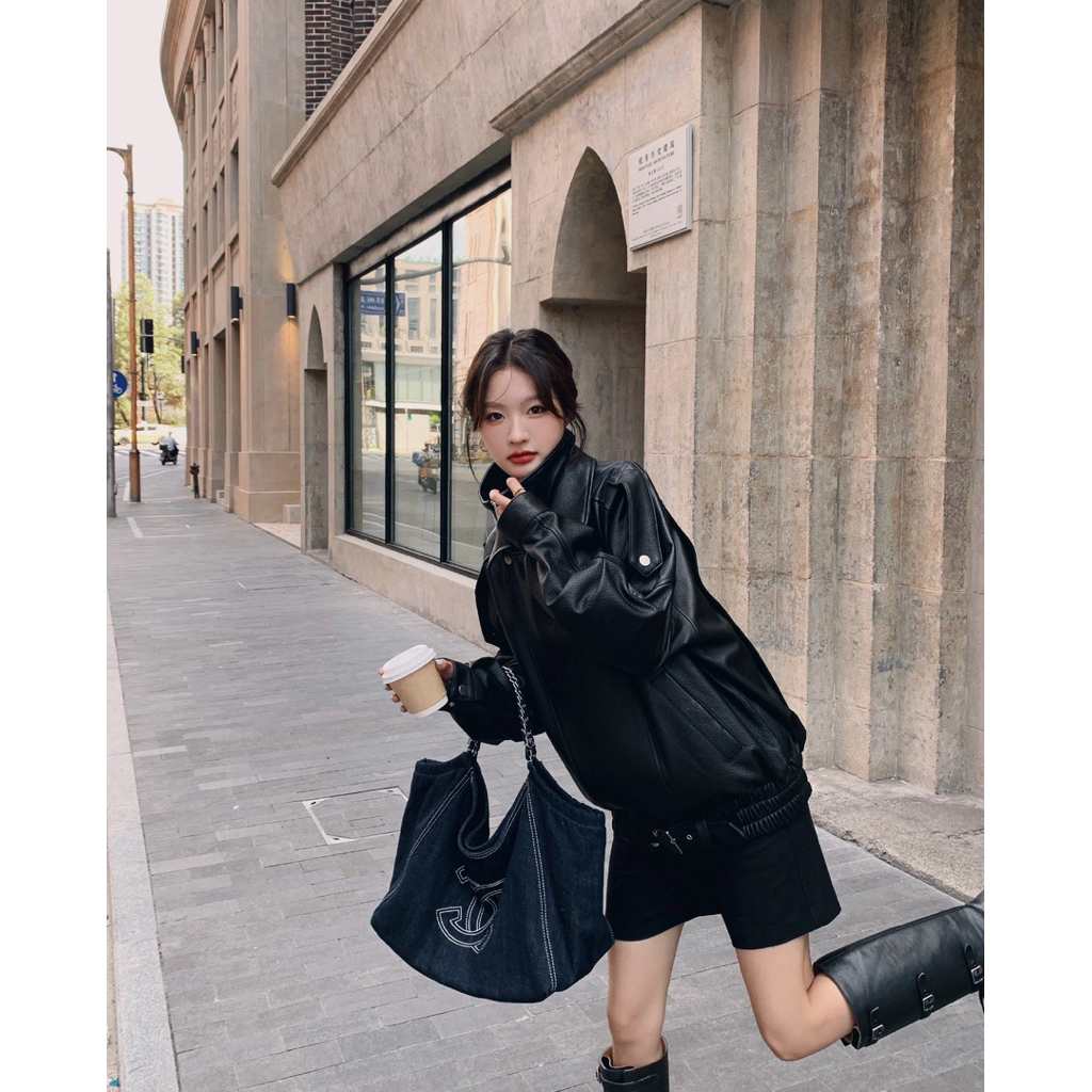 ◾️Oversized Leather Jacket◾️