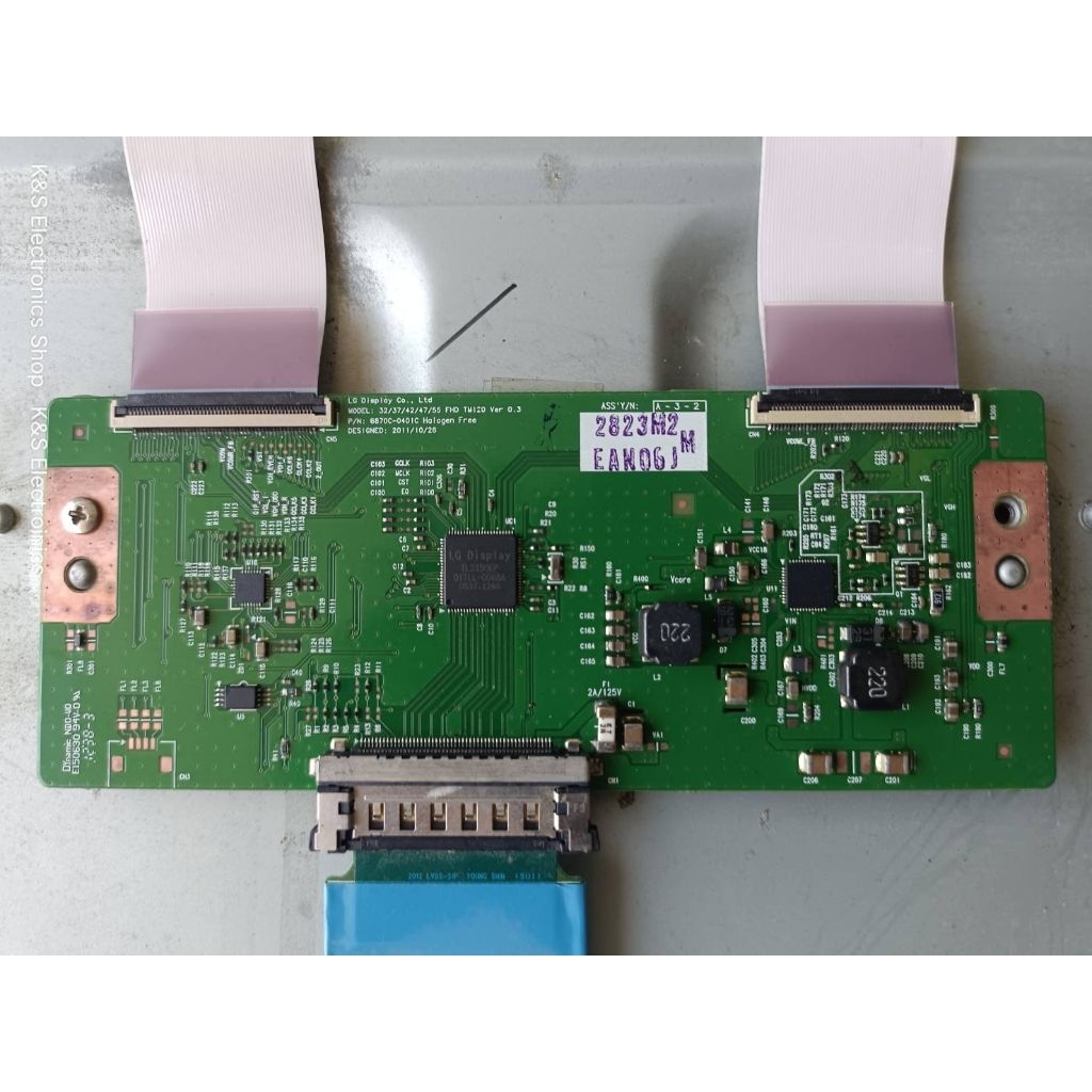 T-Con LG 42LS5700 พาร์ท 6870C-0401C (ทีคอน แอลจี) อะไหล่แท้/ของถอดมือสอง รับประกันสินค้า 30 วัน