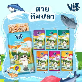 [ยกลัง 48 ซอง] VIF Felina Canino อาหารเปียกแมว เกรดพรีเมี่ยม แบบซอง 75 กรัม ไม่เติมเกลือ-สำหรับแมวทุกสายพันธุ์
