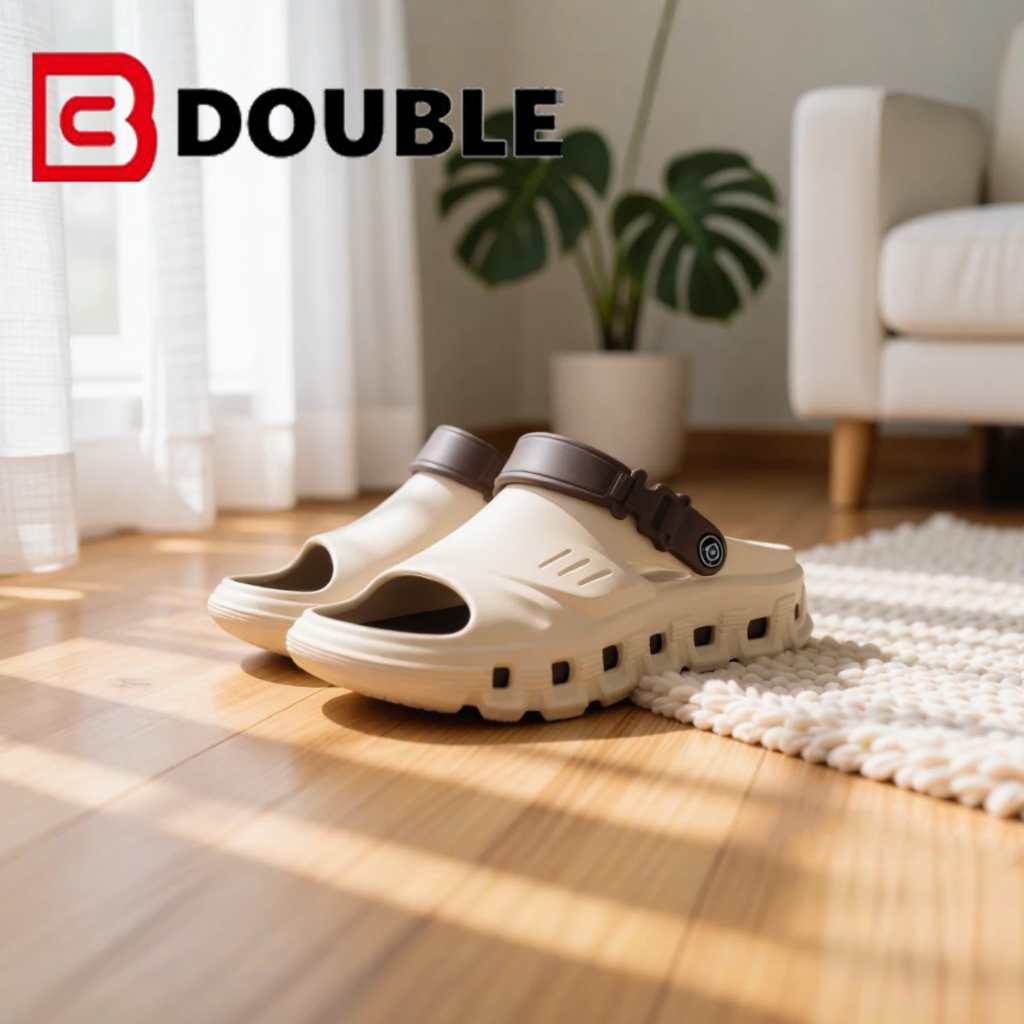 รองเท้าแตะหัวปิดลายกระต่าย BB Double โฟมหนานุ่ม ใส่สบาย น้ำหนักเบา เหมาะสำหรับใส