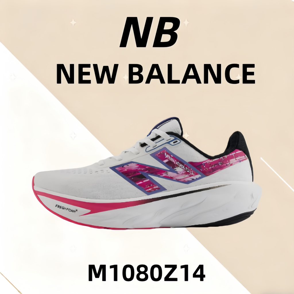 💗ของแท้รับประกัน100%💥 New Balance NB Fresh FoamX1080 v14  W1080Z14 Outdoor commuting running casual 