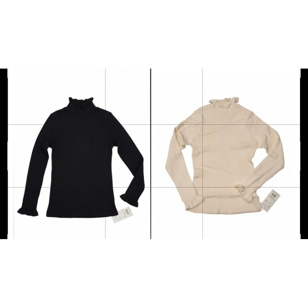 มือ1ป้ายห้อย เสื้อคอเต่าหยัก มี2สีขาวออฟไวท์ กับดำ free size อกยืดได้เยอะ เสื้อไหมพรม นุ่มนิ่ม