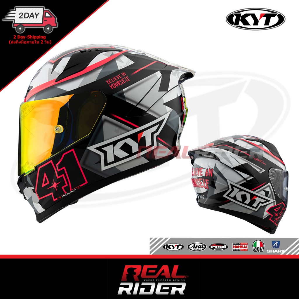 หมวกกันน็อค KYT STRIKER 2025 รุ่นใหม่ ลายนักแข่ง (ชิลด์ใส) แท้ ประกันศูนย์ ราคา ถูกที่สุด ดีลบีเคเค แกลเลอรีภาพที่ 5