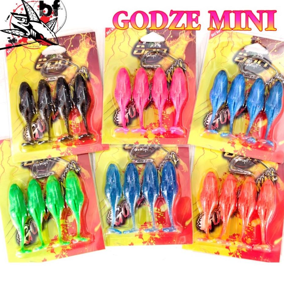 เหยื่อยาง อ๊อดเพชรบุรี รุ่น Godze mini ก๊อตซี่มินิ ขนาด 6.5เซน น้ำหนัก 5กรัม