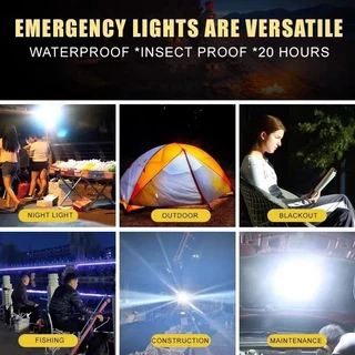 KING【ซื้อ1แถม1】ไฟโซล่าเซลล์ โซล่าเซลล์ 80000W หลอดไฟโซลาเซล์ โซล่าเซลล์ LED ไลท์แสงสีขาวกันน้ำ สว่างนาน 12-14 ชั่วโมง