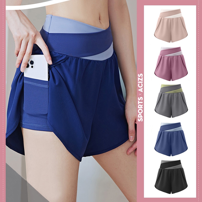 mvp sport กางเกงวอร์ม กางเกงโยคะเอวสูง ดีไซน์กระเป๋าบุผ้า