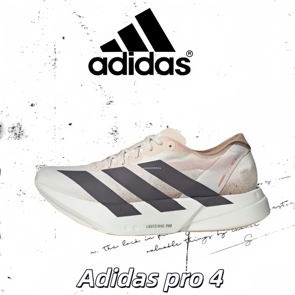 👟ของแท้ 100 %✅ adidas Adizero Adios Pro 4  JR6367 Outdoor commuting running casual shoes