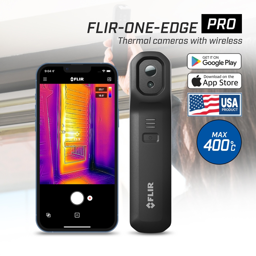 FLIR ONE Edge PRO กล้องถ่ายภาพความร้อนไร้สายสำหรับสมาร์ทโฟน