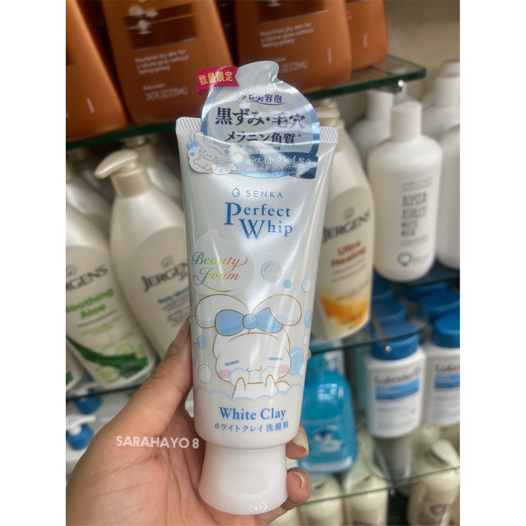 Senka Perfect Whip White Clay 120g. เซนกะ เพอร์เฟค วิป ไวท์ เคลย์