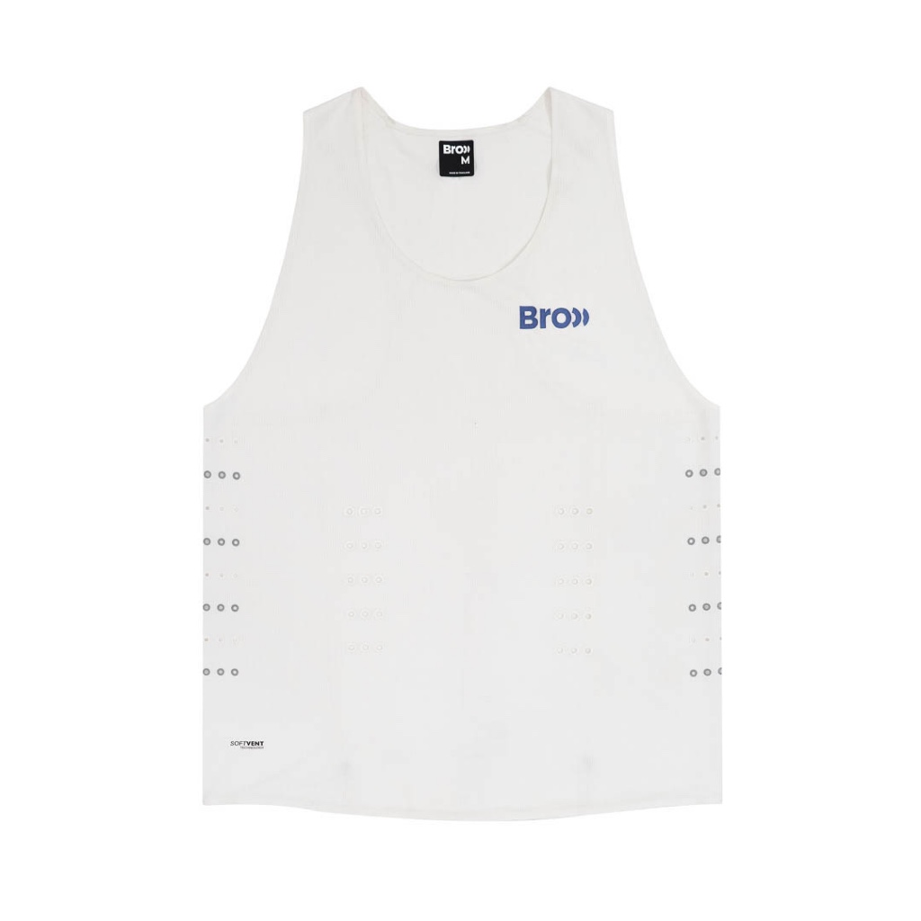 BROOO PRO SINGLET OUT OF CONTROL WHITE