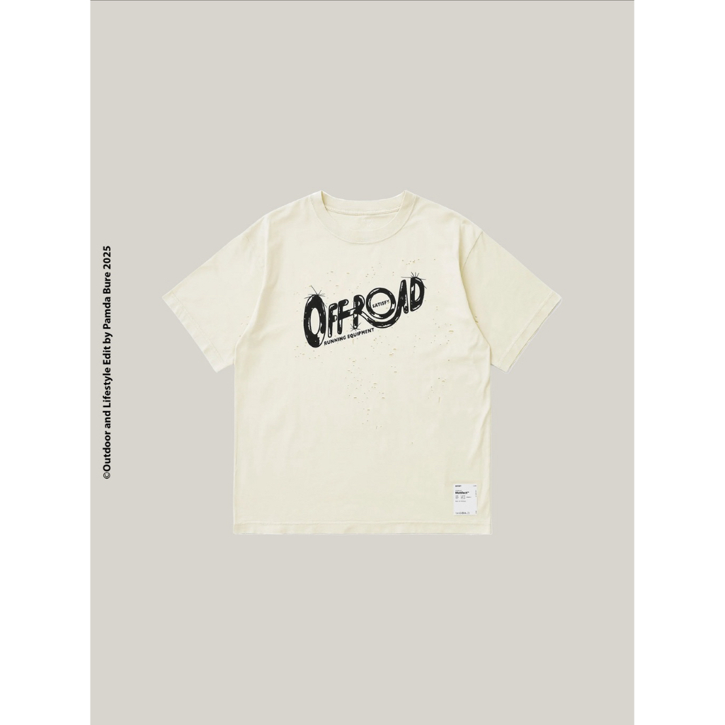🚩SATISFY Running ของใหม่ขาดป้ายห้อย MothTech™ “Off-Road” T-Shirt OFF-White - XL