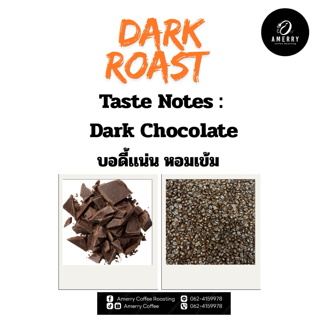 เมล็ดกาแฟดอยช้างArabica100%คั่วเข้ม(Dark Roas)250g./500g.บอดี้เเน่นรสชาติเข้ม ราคา ถูกที่สุด ดีลบีเคเค แกลเลอรีภาพที่ 2