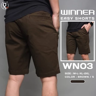 ⚡GW⚡Winner03 รวมรุ่นกางเกงขาสั้นผ้ายืด เอวยืด ยาว 17.5-19.5 นิ้ว ไซส์ 30-36 Goodwin Brand
