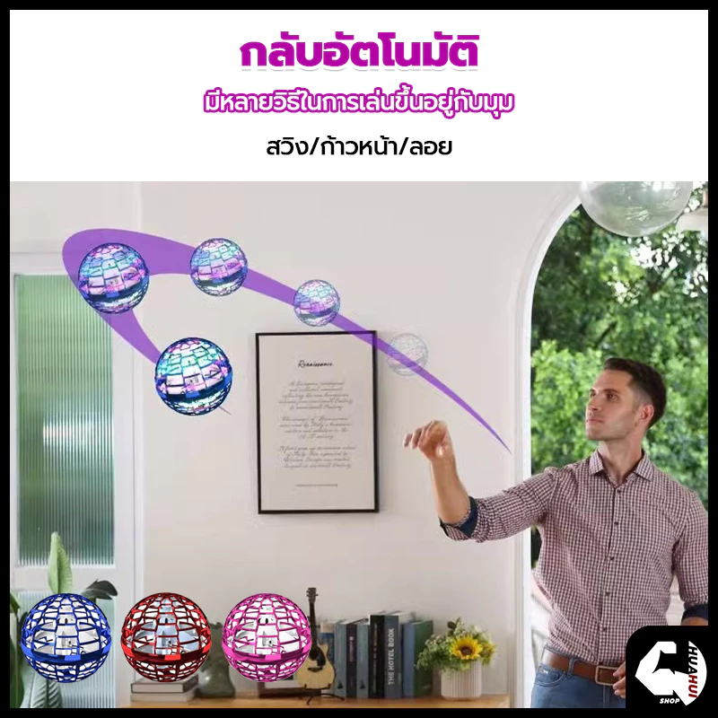 พร้อมส่งFlynova Pro UFO ลูกบอลบินวิเศษ LED รูปที่ 6