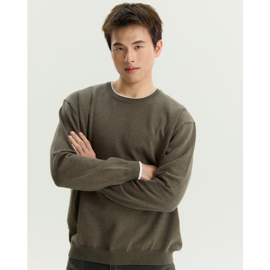 REEVE CALM POLO - เสื้อโปโลแขนยาว ผ้าKnit