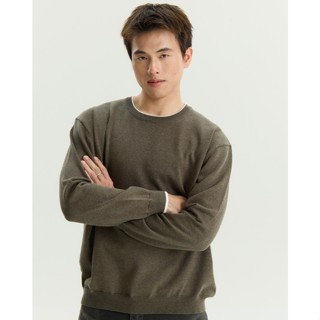 REEVE TRIM LONG KNIT - เสื้อแขนยาวผ้าKnit คอกลม