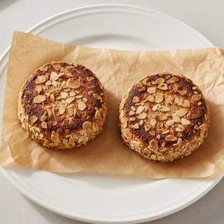 ขนมปังอกไก่ คีโต ทำจากอกไก่ รสอัลมอนเนยสด ไร้แป้งไร้ น้ำตาล