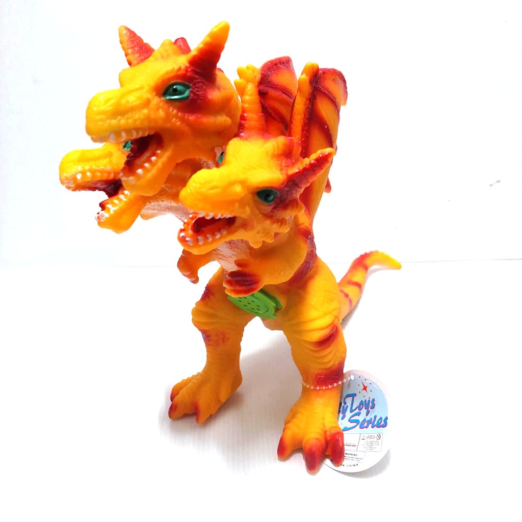 โมเดล มังกร 3 หัว DRAGON มีเสียง ยางแข็ง ตก ไม่แตก บิดงอ ได้ สินค้า ตรงปก พร้อมส่ง จัดส่งเร็ว จากไทย