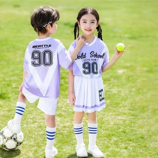 Beryl kids🌸ชุดเซ็ตเด็ก🎀ชุดแขนสั้นสองชิ้น สำหรับเด็กผู้ชายและเด็กผู้หญิง เสื้อผ้าการแสดง ระบายอากาศได้ดี แห้งเร็ว