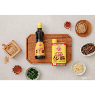 โอโตกิ น้ำมันงาเกาหลี 3ไซส์ OTTOGI [OTOKI] SESAME OIL 오뚜기 고소한참기름