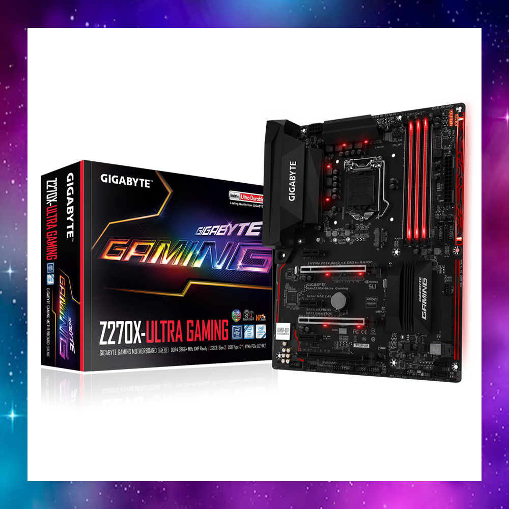 MAINBOARD (เมนบอร์ด) 1151 GIGABYTE GA Z270X Ultra Gaming GEN6-7 ใช้งานปกติ